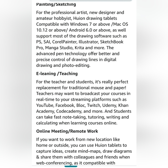 Huion Drawing Tablet - Picture 14 of 15